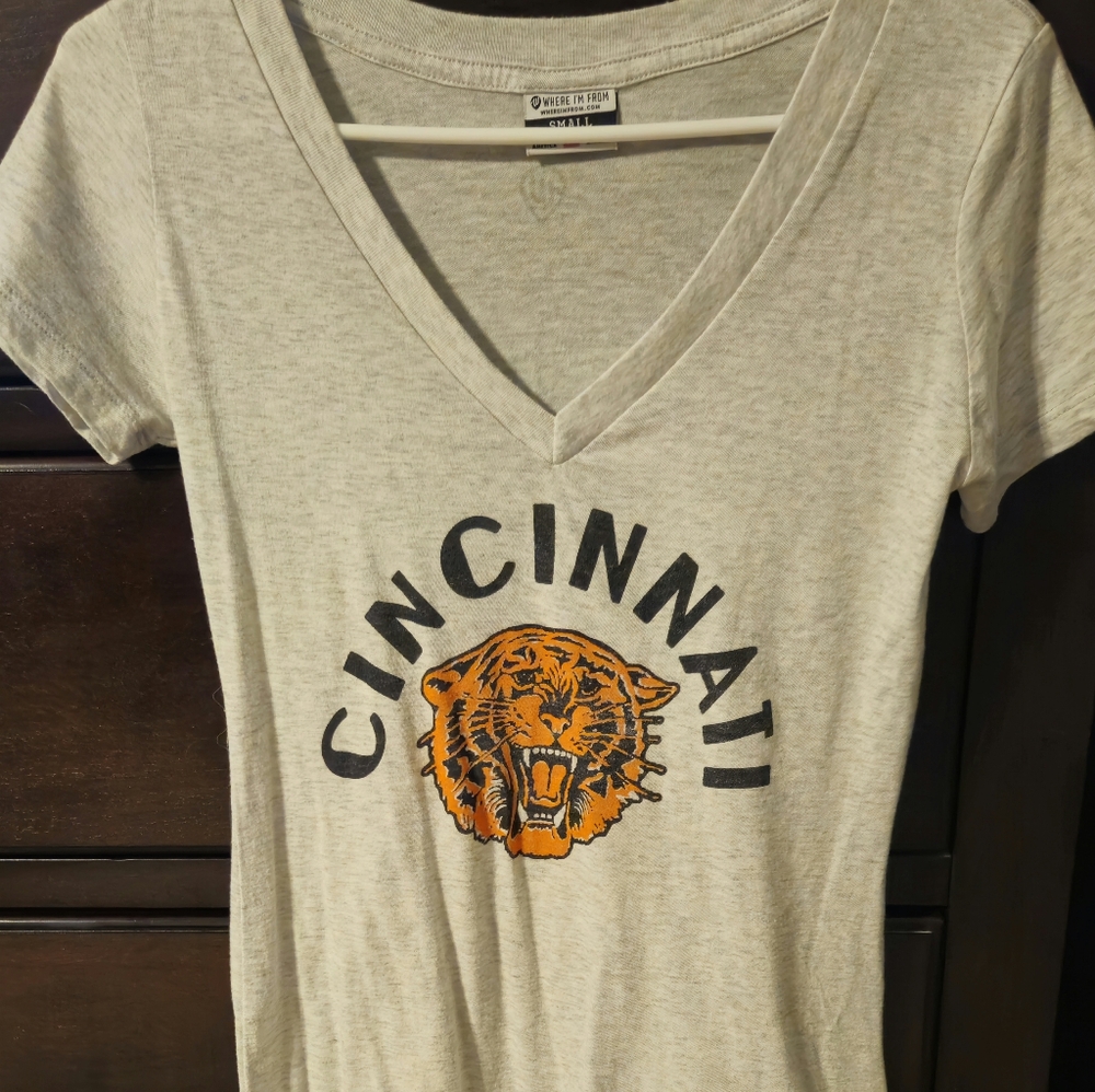Cincinnati Bengals Where I'm From v-neck tshirt